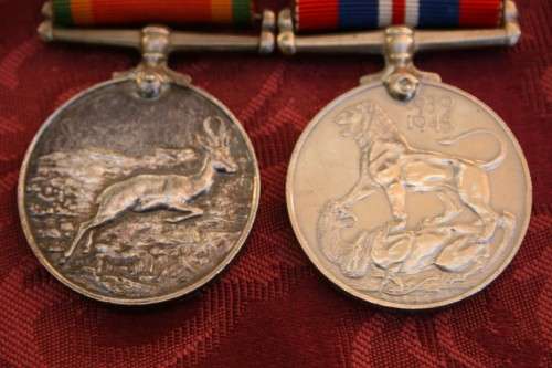 Set of Medals issued to a Female. AS Vermeulen