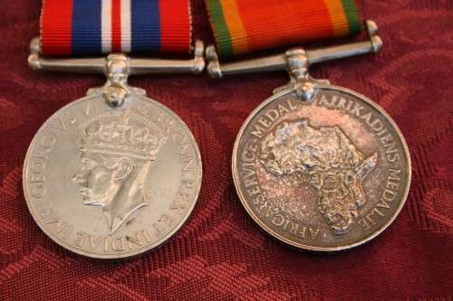 Set of Medals issued to a Female. AS Vermeulen