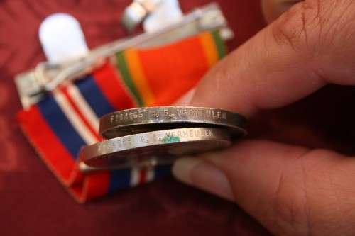 Set of Medals issued to a Female. AS Vermeulen