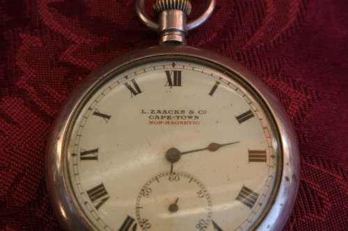 L Zaacks & Co. Cape Town pocket watch . Working