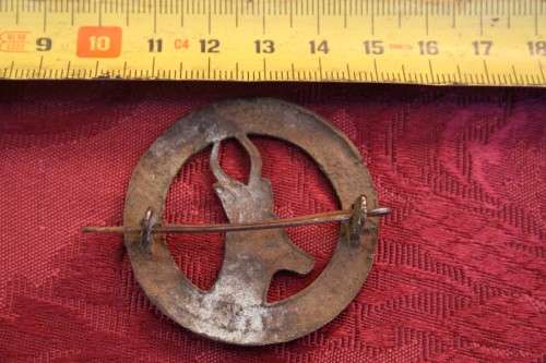 WWI Vintage South African Cap Badge, UNION IS STRENGTH - EENDRACHT MAAKT MACHT