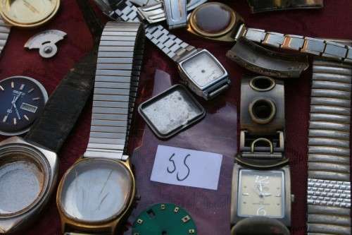Lot of Mixed watches..Cases...straps.... Spares /Repairs Steampunk Jewelery