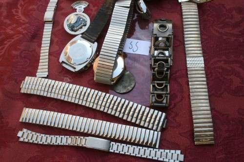 Lot of Mixed watches..Cases...straps.... Spares /Repairs Steampunk Jewelery