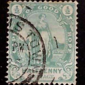 Cape of Good Hope Half Penny stamp