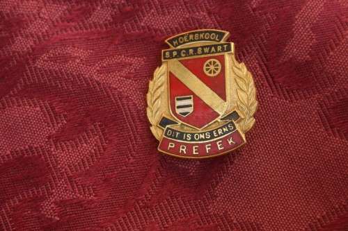Hoerskool SPCR Swart Prefek Badge