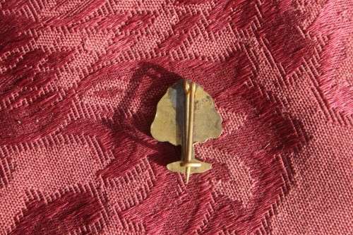 Green Enamel Tree badge