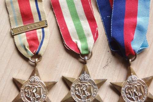 WW2 medal set with 1St army bar