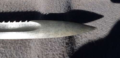 German Southwest Africa:  Erfurt kS98 Schutztruppe Saw-Back Bayonet