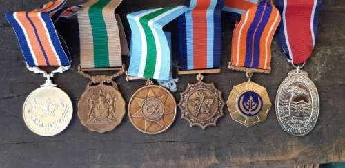Full size SADF Medals with low nr Propatria and Rare John Chard Decoration
