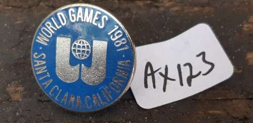 Worl games 1981 Santa Clara California badge