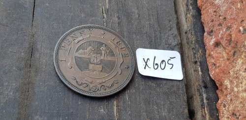 1892 1 Penny Brilliant condition