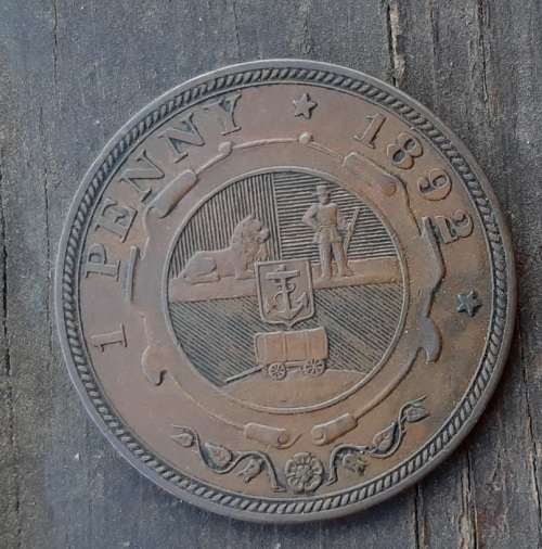 1892 1 Penny Brilliant condition
