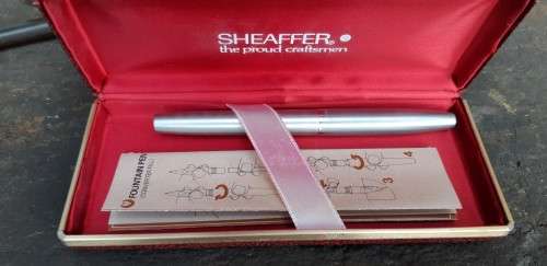 Sheaffer Imperial Flighter Fountain Pen . Original box with papers.