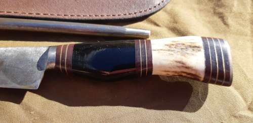 JU-CA INDUSTRIA TANDIL ARGENTINA GAUCHO KNIFE and SHARPENER