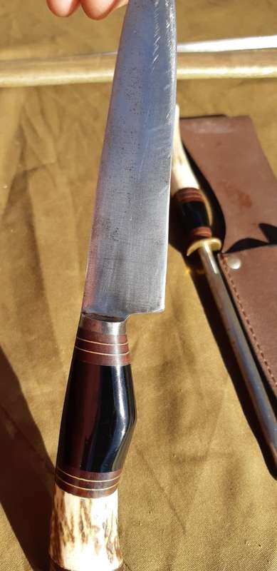JU-CA INDUSTRIA TANDIL ARGENTINA GAUCHO KNIFE and SHARPENER