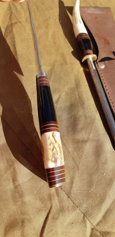 JU-CA INDUSTRIA TANDIL ARGENTINA GAUCHO KNIFE and SHARPENER