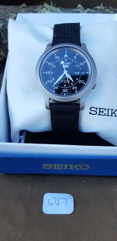 Seiko Automatic watch. As new in box all papers.