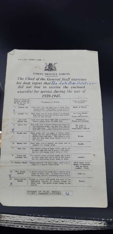 WW1 and WW2 Medal sets to same family members.