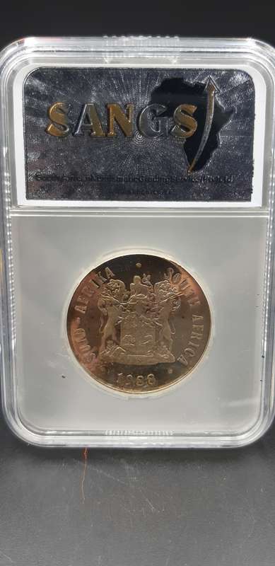 South Africa R1 Silver Dias PF64 Graded