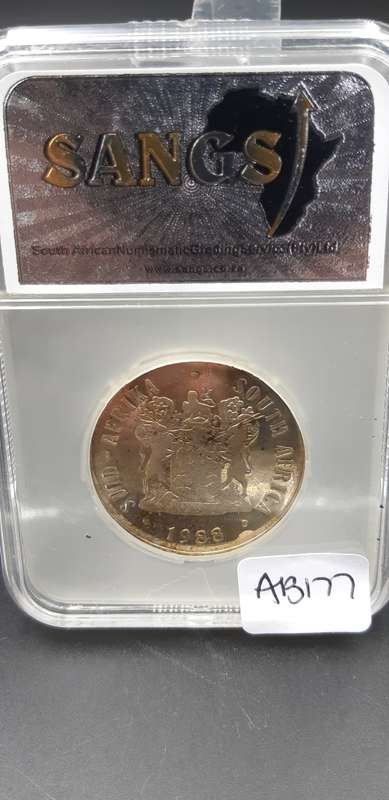 South Africa R1 Silver Dias PF64 Graded