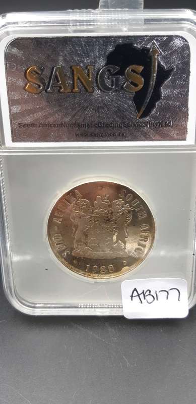 South Africa R1 Silver Dias PF64 Graded