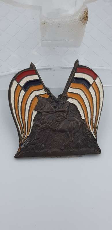 Orange Free state flag Boer war badge