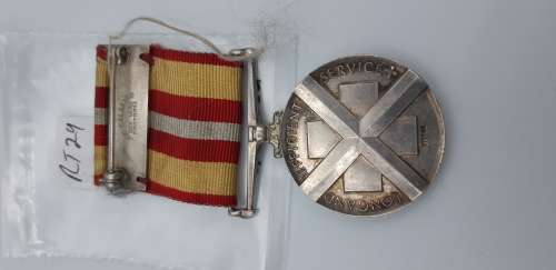 Long and efficient service medal Voluntary Medical Service Sterling Silver