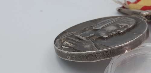 Long and efficient service medal Voluntary Medical Service Sterling Silver