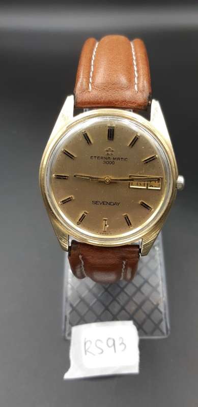Eterna matic 3000 Sevenday with original box and hang tag RARE FIND in this condition