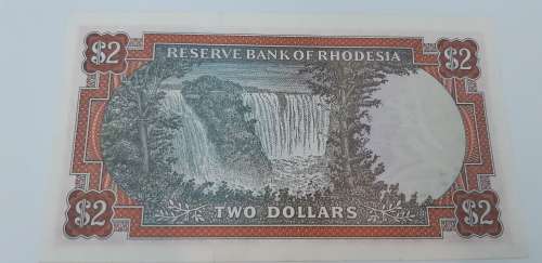 Reserve bank of Rhodesia 2 dollar In brilliant condition