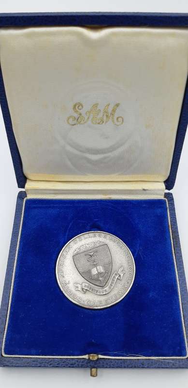 South African College High School Cape Town Medallion in sterling silverf