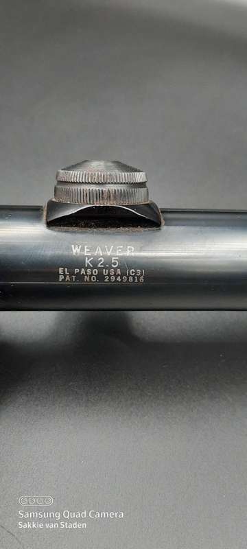 Weaver k2.5 complete with weaver mounts