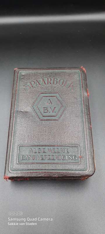 Rare Algemene Bank vereeniging Spaarboek