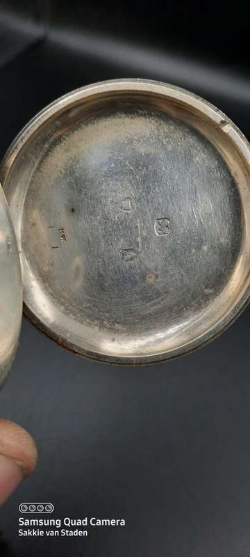 JOHN FISHER GLASGOW ENGLISH LEVER Pocket watch.Fuzee movement .. Sterling silver case Working 1800`s
