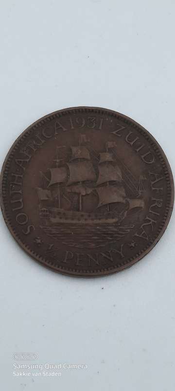 1931 half penny Mintage of 145000