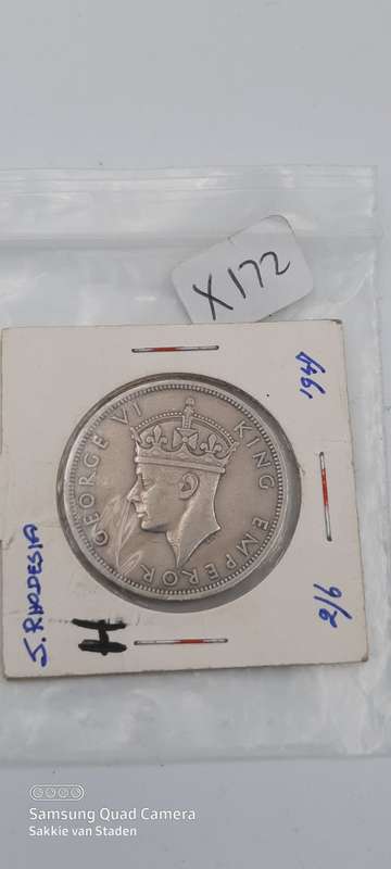1947 Southern Rhodesia Half Crown