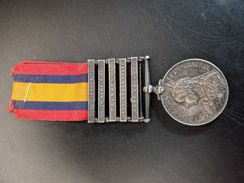 Qeen South Africa medal 5 Bars