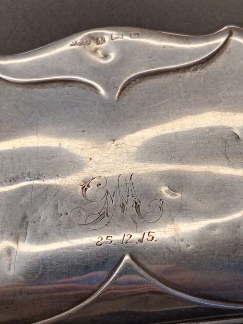 Sterling Silver ladies purse 120mm long 28mm wide