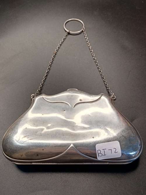 Sterling Silver ladies purse 120mm long 28mm wide