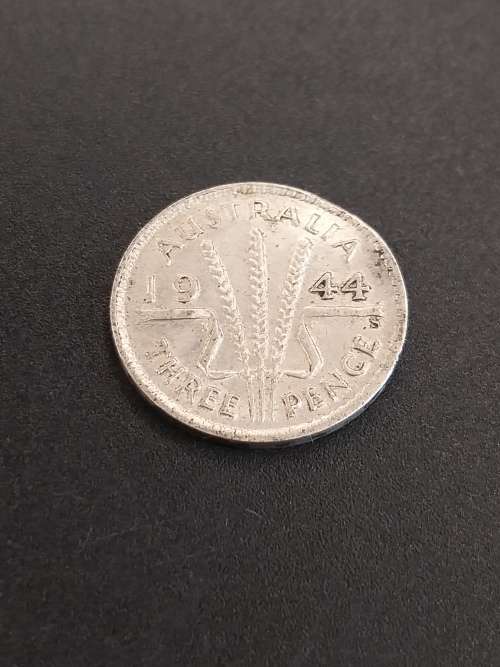 1944 Australia three pence coin