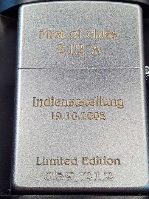 Unterseeboot U31 S181 Zippo lighter