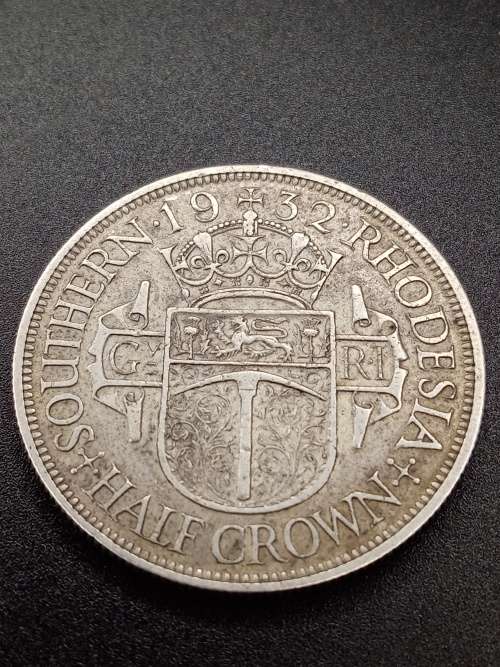 1932 Southern Rhodesia half crown
