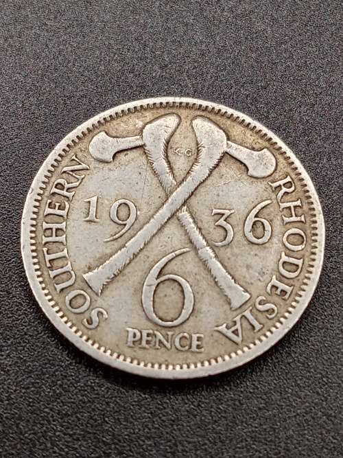 1936 Southern Rhodesia 6P