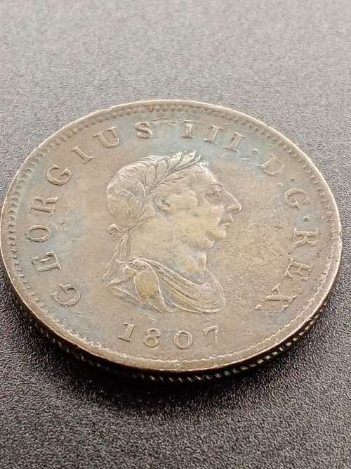 1807 George 3rd 1/2 penny