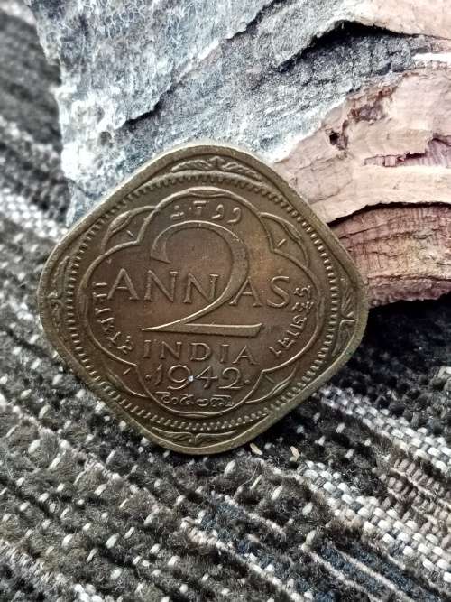 2 Annas india 1942