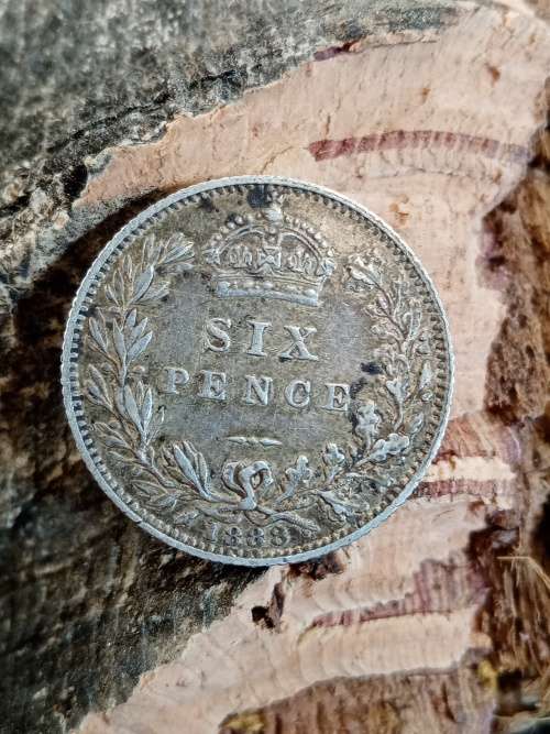 UK six pence 1888