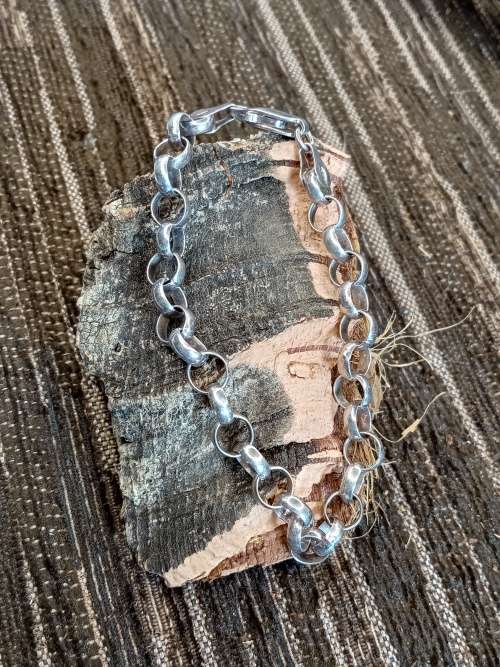 Italy sterling silver bracelet 19cm