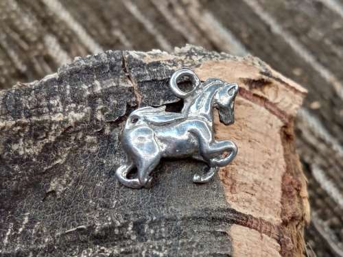 Sterling silver horse charm
