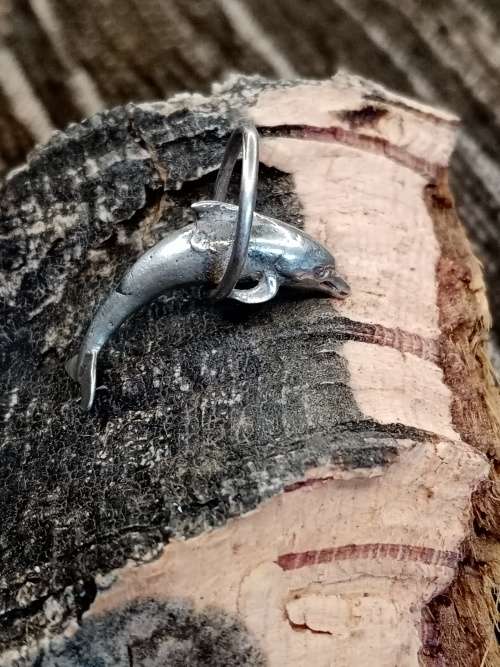 Sterling silver dolphin charm