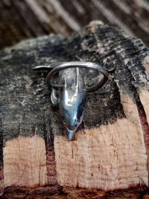 Sterling silver dolphin charm